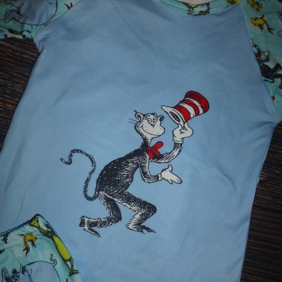 Matching Sets Dr Seuss Cat In The Hat Girls Ruffle Sleeve Bell Bottoms Outfit Set Poshmark